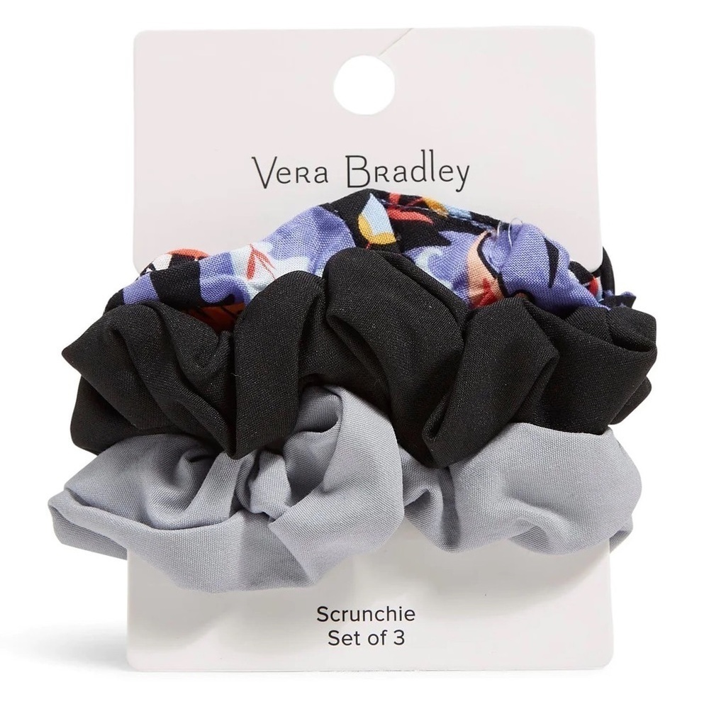 Vera Bradley Mural Garden Scrunchies NWT